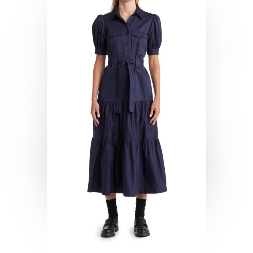 Derek Lam 10 Crosby Buffy Utility Dress in Navy Size 4